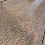 Restoration Hardware Cayden Campaign 4-Door BUFFET/SIDEBOARD Waxed Brown Oak/Brass 100w16d29h