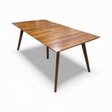 Arhaus MCM Rectangular w/ Two 18" Leaves DINING TABLE 72w38d31h