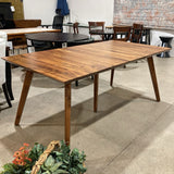 Arhaus MCM Rectangular w/ Two 18" Leaves DINING TABLE 72w38d31h