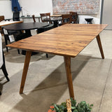 Arhaus MCM Rectangular w/ Two 18" Leaves DINING TABLE 72w38d31h