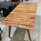 Arhaus MCM Rectangular w/ Two 18" Leaves DINING TABLE 72w38d31h