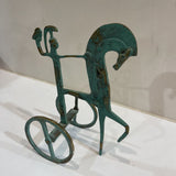 Mid-Century Greek Etruscan Horse Chariot Sculptural Figure ACCESSORIES 6.5Wx4Dx9H