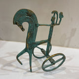 Mid-Century Greek Etruscan Horse Chariot Sculptural Figure ACCESSORIES 6.5Wx4Dx9H