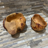2pc Set Decorative Wood Bowls ACCESSORIES 7d3.5h