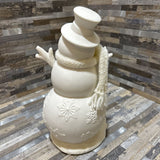 Ceramic LED Snowman Family HOLIDAY ITEMS 4w5d9h