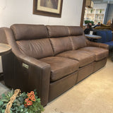 Bernhardt Germain Leather Power Motion SOFA 94w37d36h