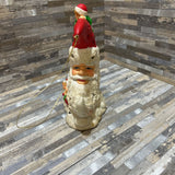 Ceramic Crescent Santa Ornament HOLIDAY ITEMS 3w7d8h