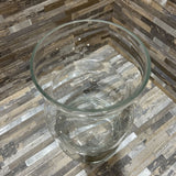 Glass Etched Hurricane Candle Holder HOLIDAY ITEMS 6d10h