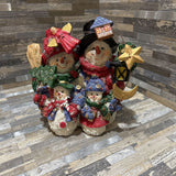 Christmas Snowman Family Figurine HOLIDAY ITEMS 6w3d6h