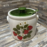 Mccoy Pottery Strawberry Country Soup Tureen w/ Ladle ACCESSORIES 8d7h