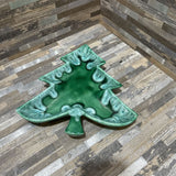 Ceramic Christmas Tree Dish HOLIDAY ITEMS 9w9d1h