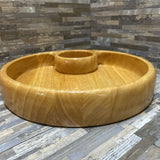 Round Wood Chip N Dip Bowl ACCESSORIES 13d3h