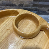 Round Wood Chip N Dip Bowl ACCESSORIES 13d3h