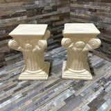 2pc Set Ceramic Cherub Pedestal Stands ACCESSORIES 5w5d8h