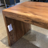 Wood Metal and Beyond - CUSTOM Live Edge Sycamore Wood Waterfall Bench / Coffee Table BENCH - Divine Consign Furniture Store 