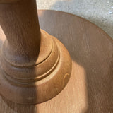Camilla Driftwood Pedestal END/SIDE TABLE Natural 14"D 28"H